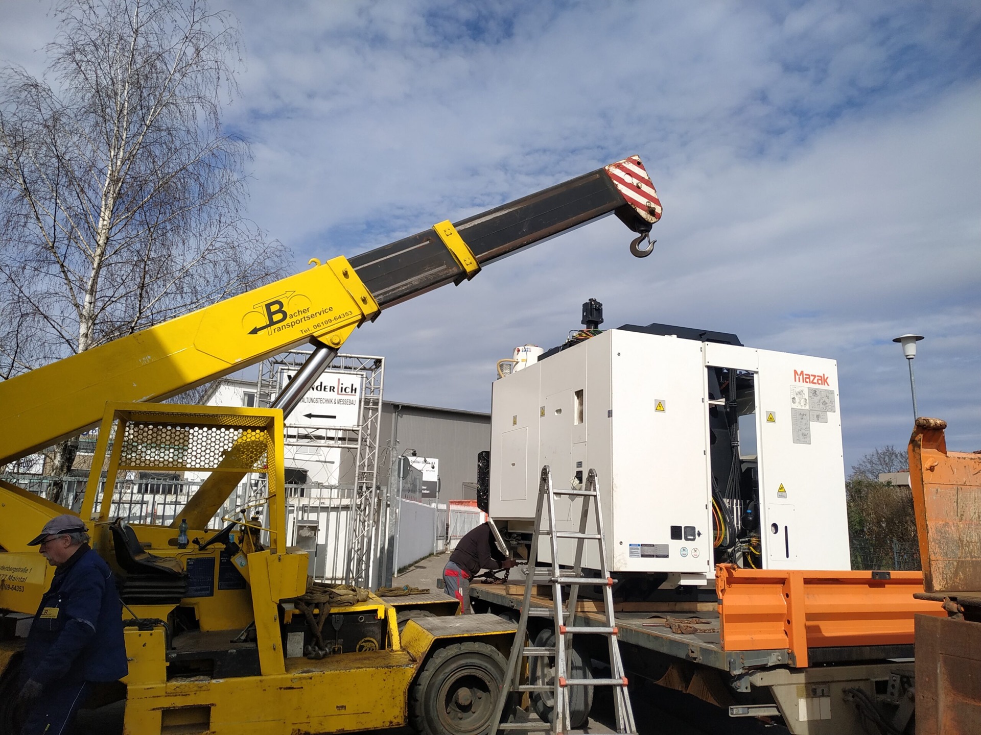 Bacher Transportservice bei der Arbeit